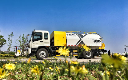 天游TY8线路检测中心高压清洗车在江苏徐州作业