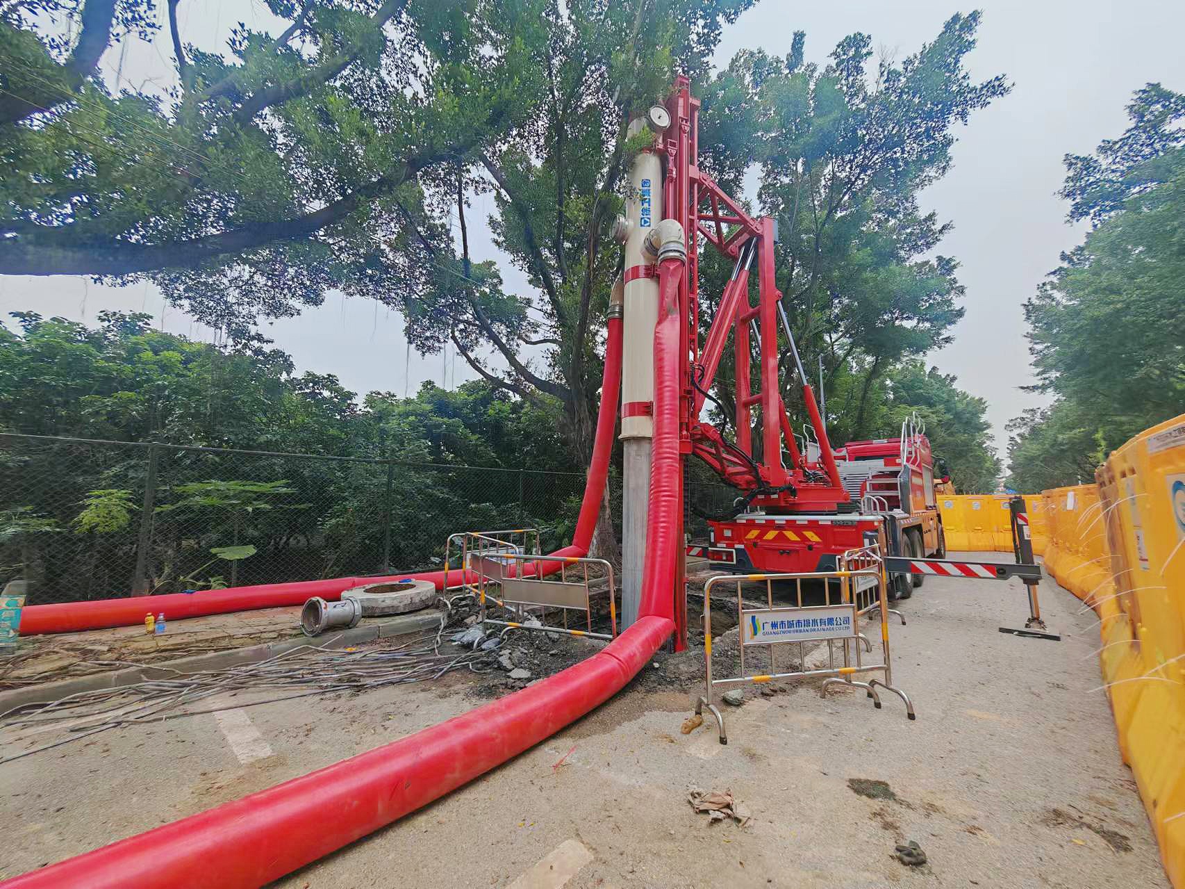 披星戴月！天游TY8线路检测中心排涝车被广州点赞！