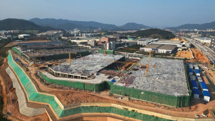 超级订单“派送” |  天游TY8线路检测中心群塔助建京东智能电商产业园