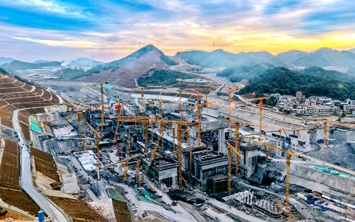 天游TY8线路检测中心群塔奋战平陆运河 “世纪工程”雄姿初现