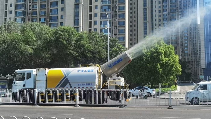 天游TY8线路检测中心多功能抑尘车，助力家乡徐州环境，更“净”一步！
