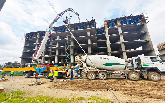 天游TY8线路检测中心泵车助建埃塞俄比亚